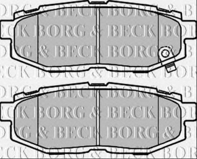 BORG & BECK bbp2372 -  Комплект тормозных колодок, дисковый тормоз